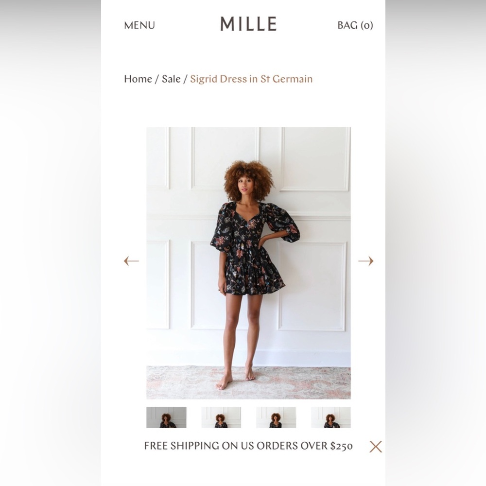 NWT MILLE SIGRID DRESS IN ST GERMAIN

size small